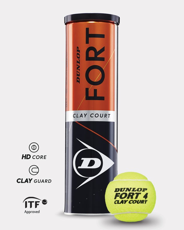 Tenisové loptičky DUNLOP FORT Clay Court 18 dóz - 