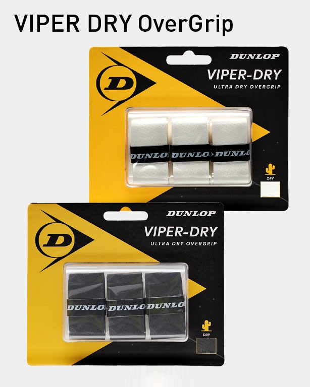 VIPERDRY Overgrip 3 ks biela, čierna - 