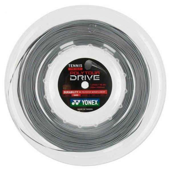 TENISOVÝ VÝPLET POLY TOUR DRIVE 125 200 M SILVER - 