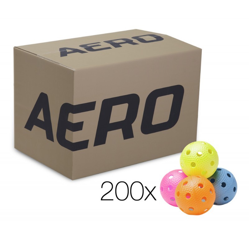 Florbal / Loptičky / Aero Ball Colour 200 Box