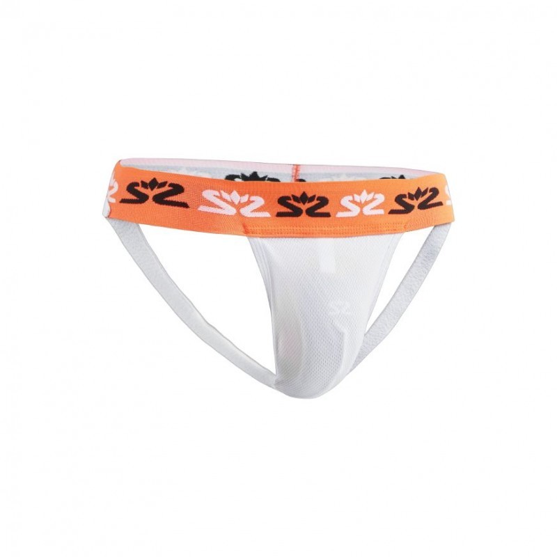 Salming E-Series Jock Strap White/Orange - 