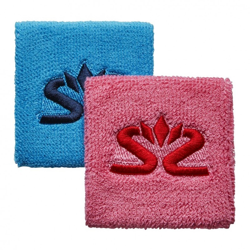 Salming Wristband Short 2-pack Blue/Pink - 