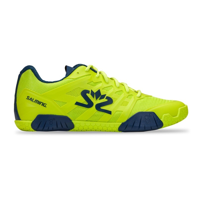 Salming Hawk 2 Shoe Men Fluo Green/Navy - 