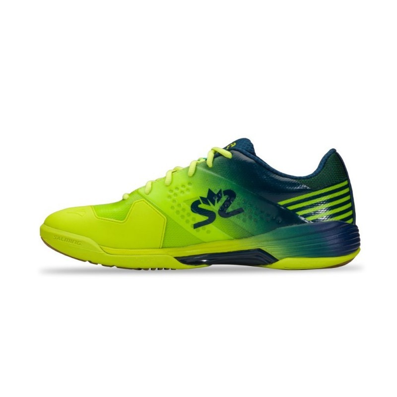 Salming Viper 5 Shoe Men Fluo Green/Navy - 