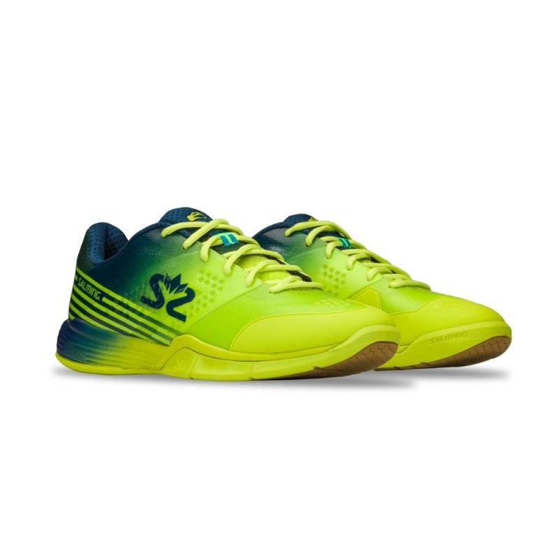 Salming Viper 5 Shoe Men Fluo Green/Navy - 