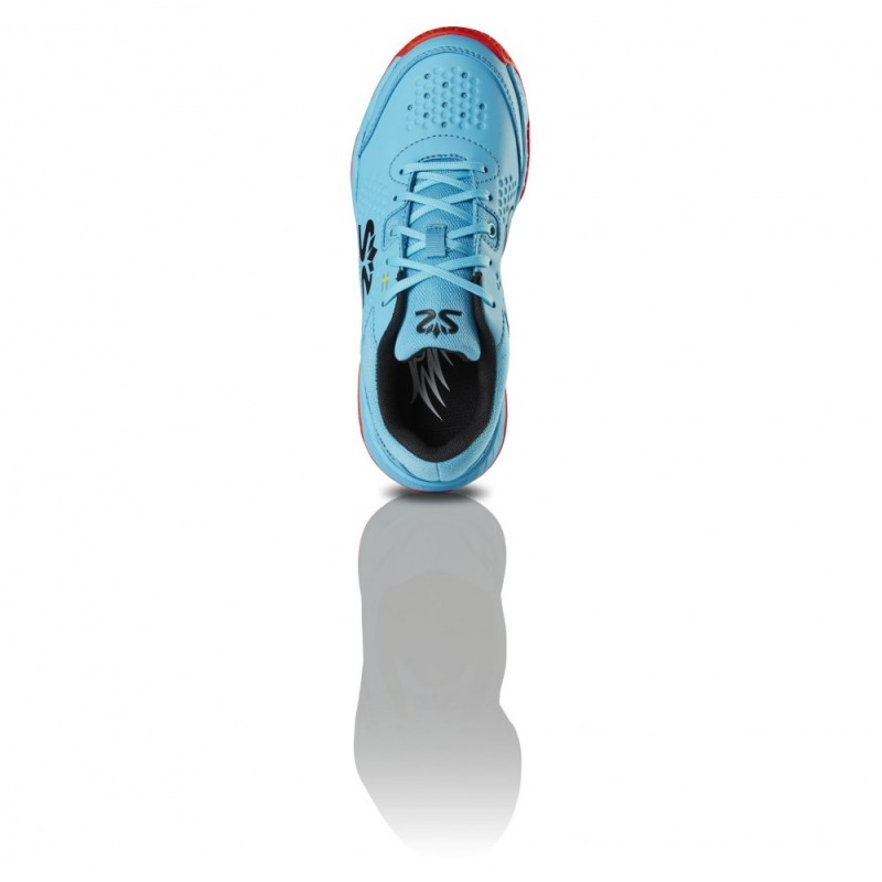 Salming Hawk Court Shoe Jr Blue/Red - 