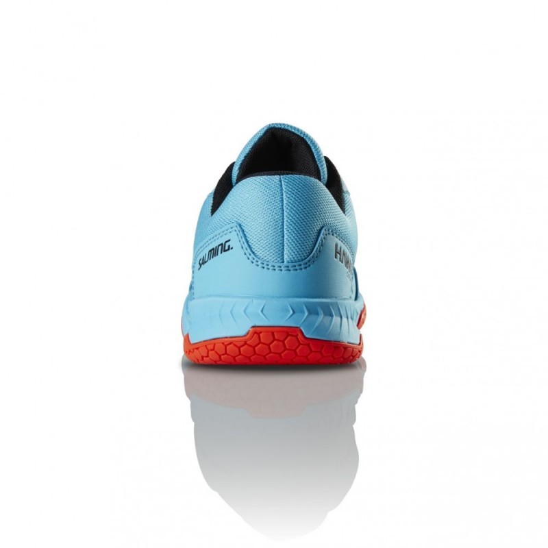 Salming Hawk Court Shoe Jr Blue/Red - 