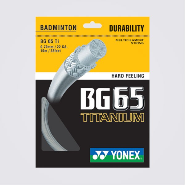 Bedmintonový výplet BG 65 TITANIUM WHITE 10 M - 