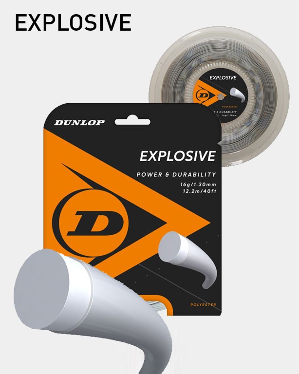 Tenisový výplet DUNLOP EXPLOSIVE (17G / 1,25 mm) - 
