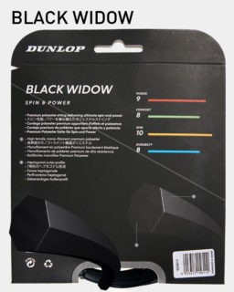 Tenisový výplet DUNLOP BLACK WIDOW 17G / 1.26 mm - 